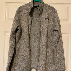 Patagonia better sweater full zip gray size L